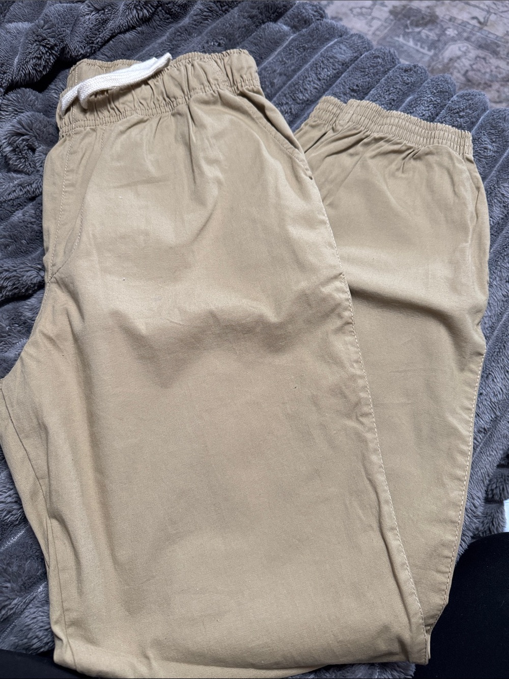 Youth boys Casual Drawstring Pants - Khaki